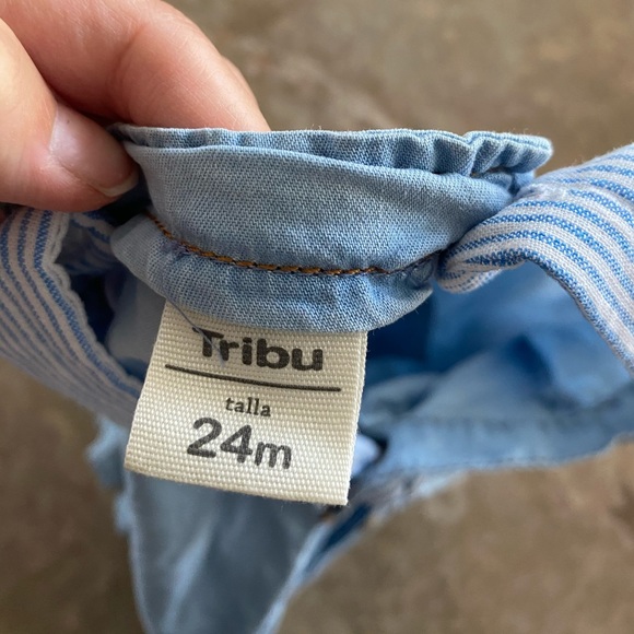 Beautiful denim romper with pockets - Picture 3 of 6